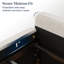 Upholstered Platform Bed With Modern Panel Headboard-584000367-584000361