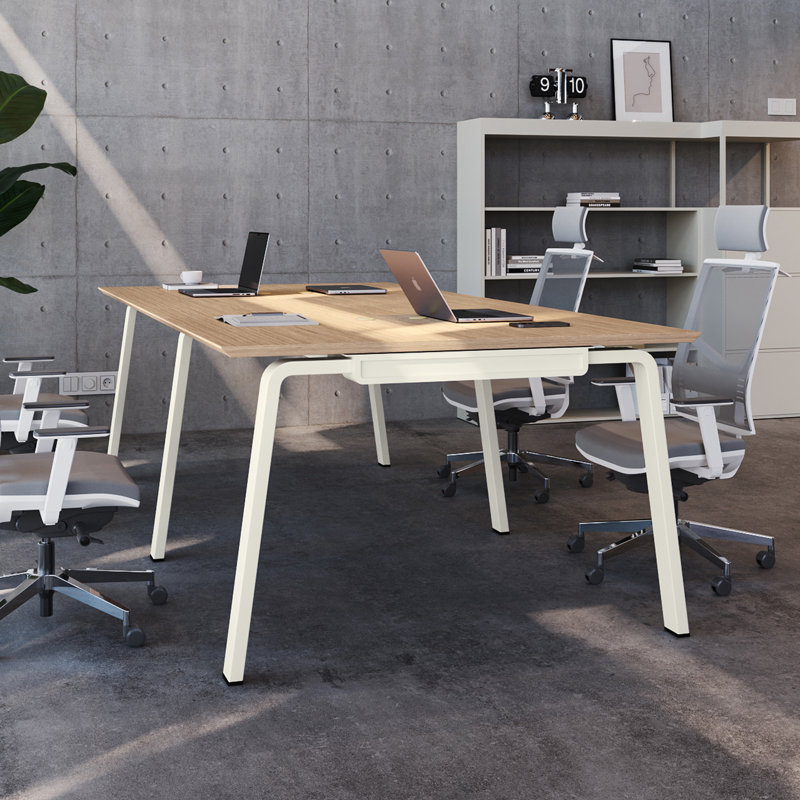 Modular Computer Office Desk, Modern Style Small Study Writing Workstation Table for Home & Business