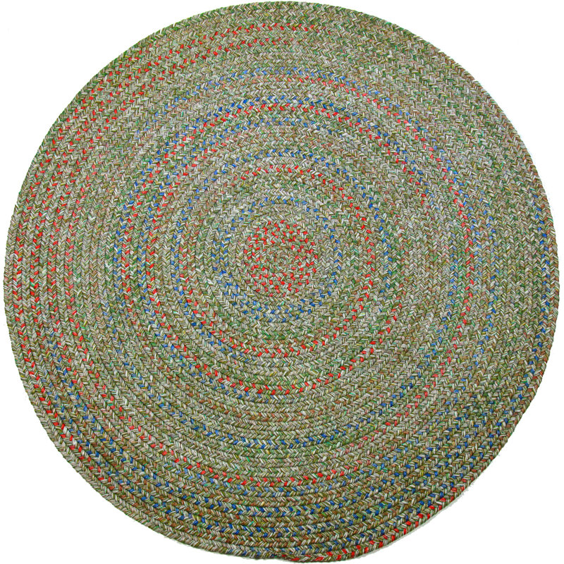Tartaglia Synthetic Geometric Indoor / Outdoor Rug, Oval 5' x 8'