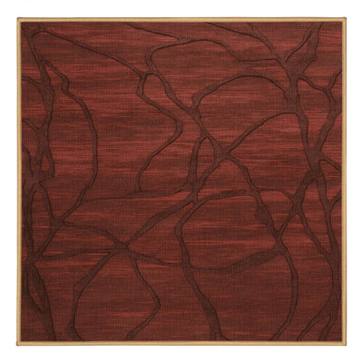 Machine Washable Abstract Brown Area Rug