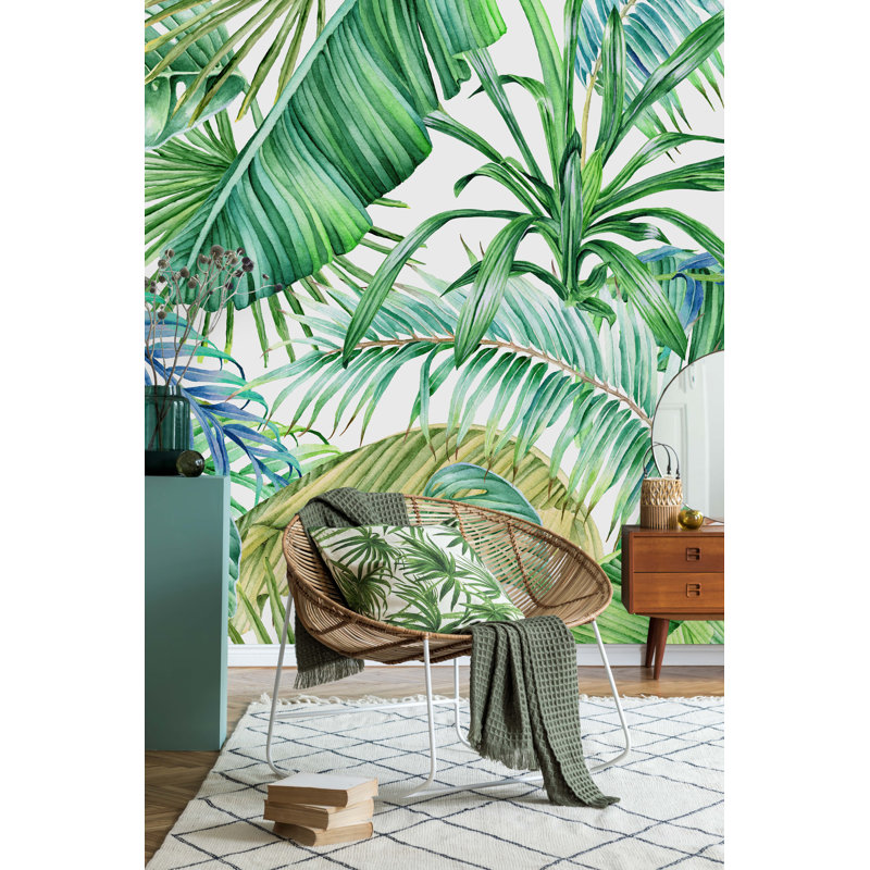 Murale feuilles tropicales Kellaman, L 125 po x L 125 po