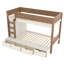 Lit superposé simple / simple TG au-dessus de simple / double en bois massif avec garde-robe intégré et 4 tiroirs-1880597569
