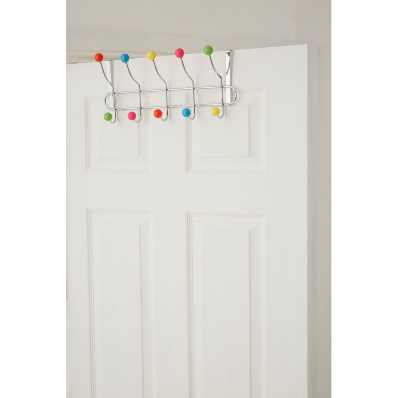 Aluminum Over-the-Door 10 - Hook Wall Mounted Coat Rack