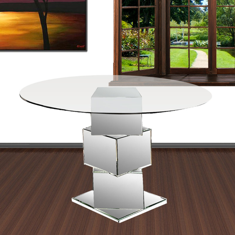 Round Glass Top Dining Table