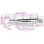  Outdoor Sofa Set 5 Pcs Solid Acacia Wood Sectional Garden Furniture