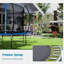 Trampoline de cour arrière avec enceinte sécuritaire Ruri Arlmont & Co.