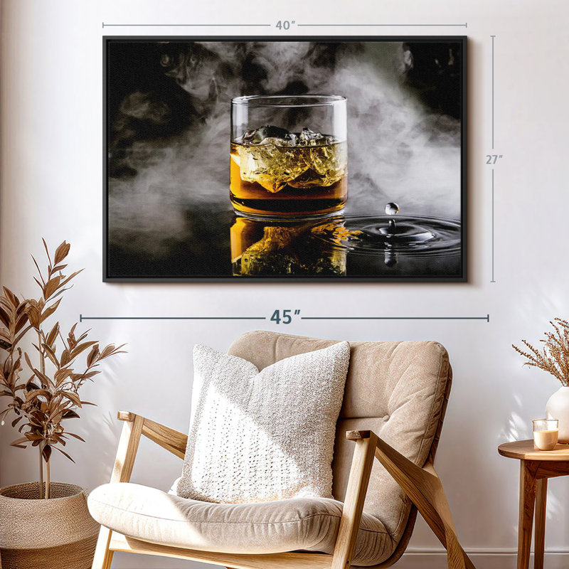 «Misty Whiskey On Ice», H 40 po x l 27 po