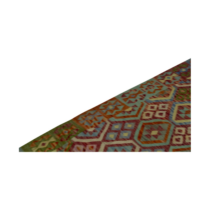 Afghan Wool Geometric Area Rug