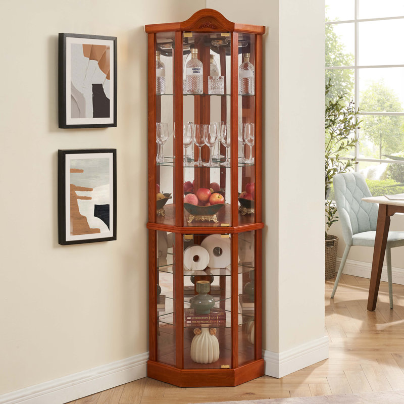 Armoire de coin lumineuse