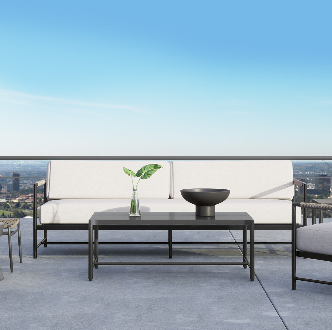 Esme 50'' Aluminum Outdoor Coffee Table