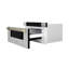 ZLINE Autograph 30 in. Microwave Drawer in Stainless Steel and Polished Nickel Helix Handle-307438702