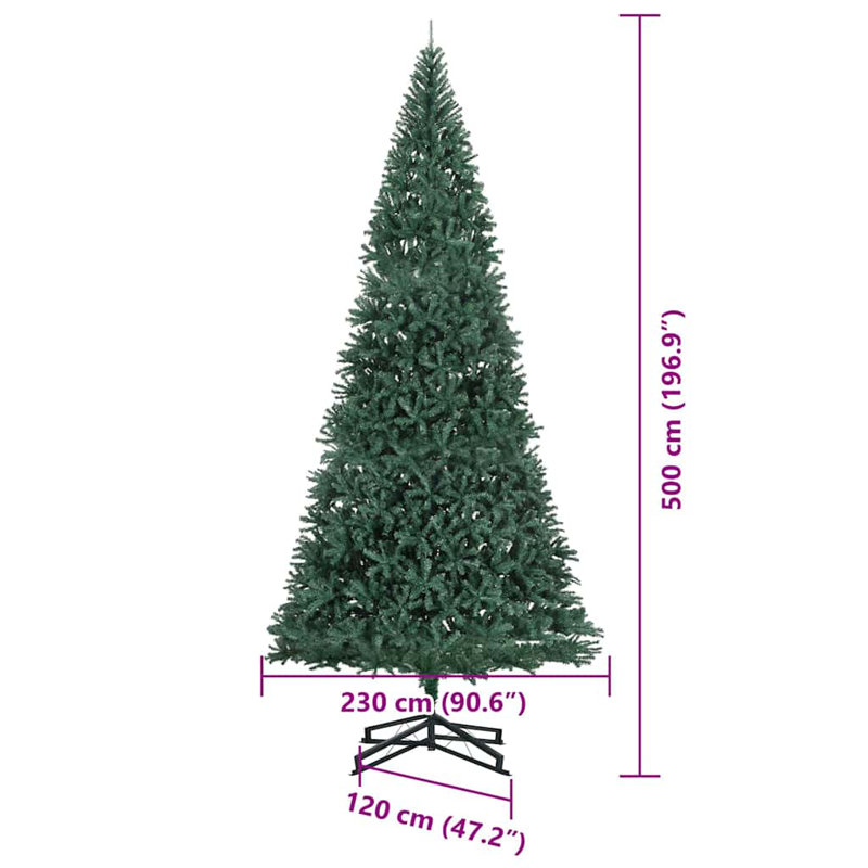 Artificial Pre-lit Christmas Tree with Ball Set 500 cm, Purple