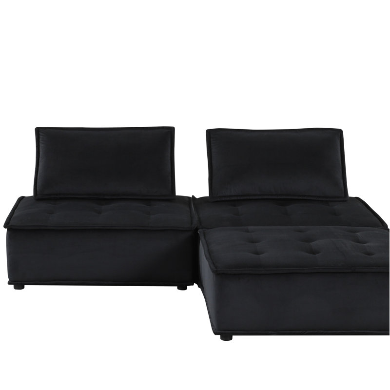 Canapé modulaire 3 pièces Velvet