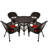 4 - Person Patio Dining Set with Round Table , Cushions Included-12655415-12638216
