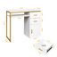 Bureau d'ordinateur blanc