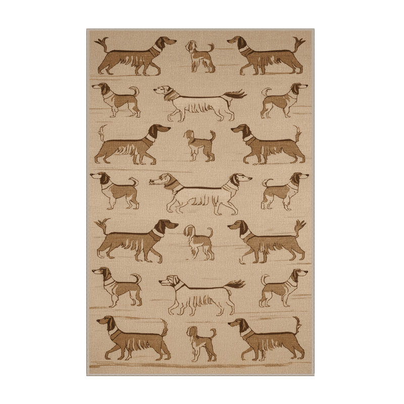  Tapis lavable pour chien Canaan, Rectangle 4pi x 6 pi