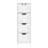 Space-Saving Bathroom Floor Cabinet with 4 Drawers and Vertical Storage