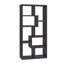 Geometric, Cappuccino 10-Shelf Bookcase, And Particle Board, Scratch- Finish, Tip-Over Restraint Construction,