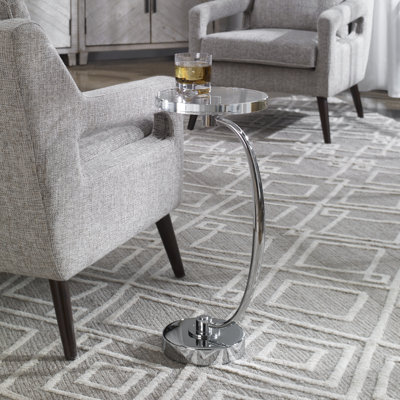 Shura Glass C Table End Table