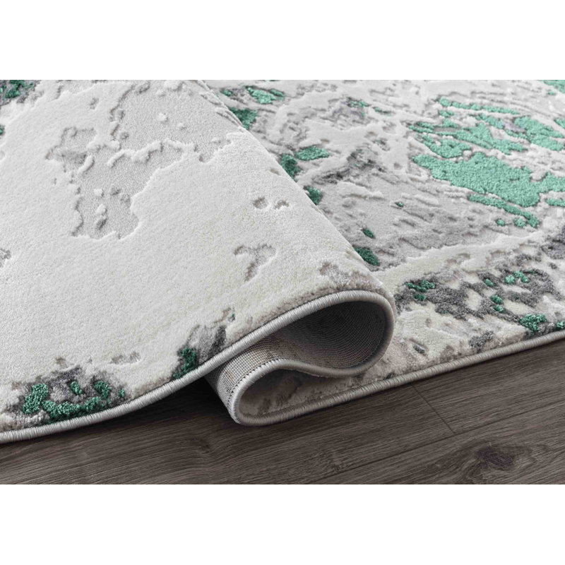 Kulas Abstract Area Rug, Runner 60 x 220cm