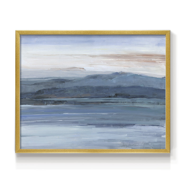 Across The Lake - Reproduction encadrée - Restickable, H 8 po x l 10 po