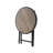 Folding Patio Side Table with Tempered Glass Tabletop