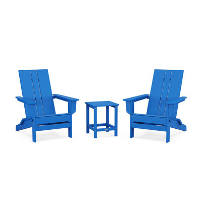 Foldable Outdoor Adirondack Chair With Table