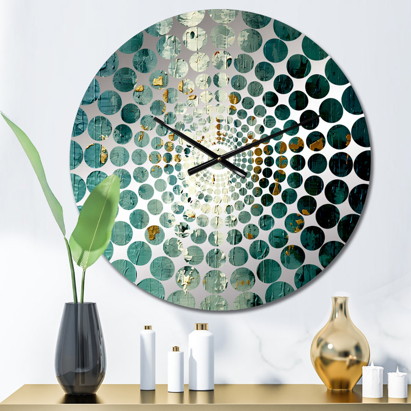 Tarni - Horloge murale peinture abstraite, Petit