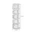 Bibliothèque rotative en bois massif noyer-118769610-118769611