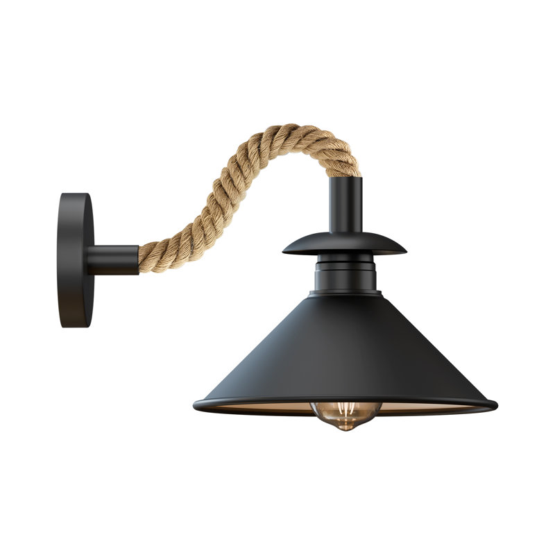 Mairead Wall Sconce, Yes, Black Inner White