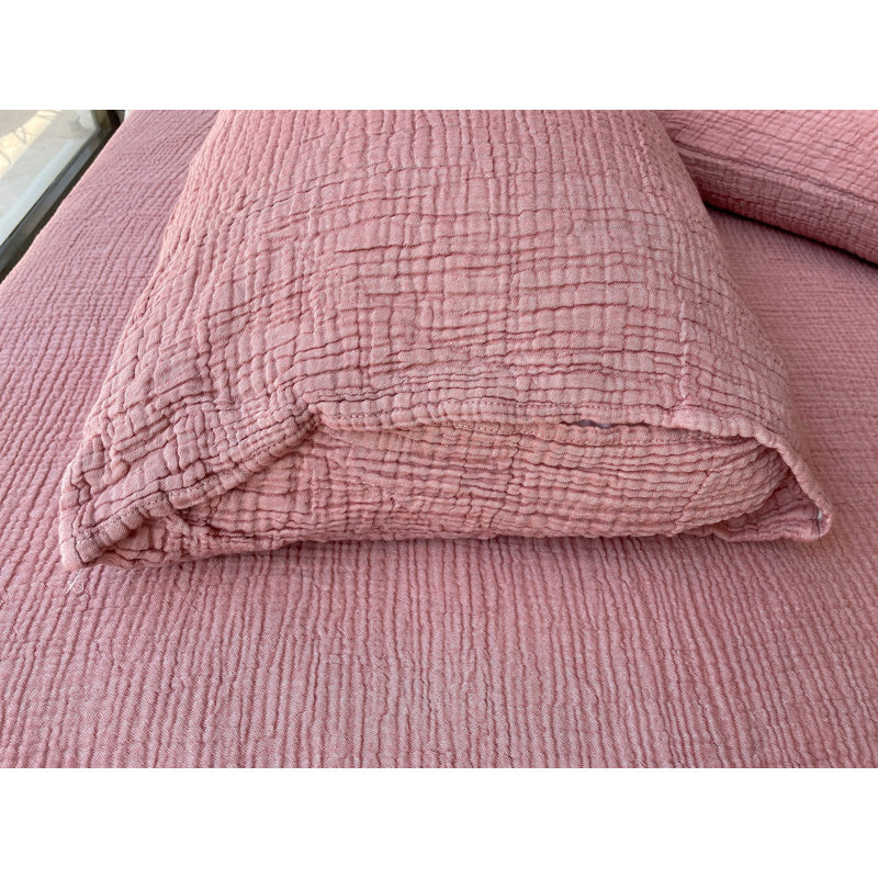 Muslin Shams Cotton Sham Set, Standard/Twin, Brick