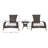 Freda 2 - Person Patio Conversation Set with Cushions-311982842