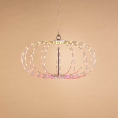 Lighted 17.63 in D Electric PVC Tube Sphere with 192 Smart LED Lights