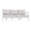Ensemble de conversation d'extérieur en aluminium 5 pièces avec plateau et coussins en verre trempé Contour-126305339