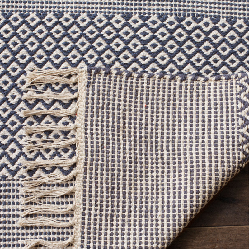 Annia Hand Woven Cotton Striped Rug, Runner 2'3" x 20'