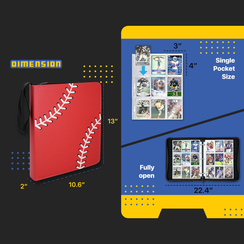 Reliure de cartes à collectionner imperméable 9 po Neatotek