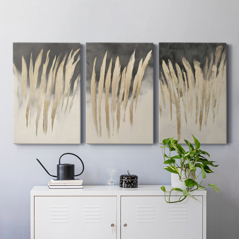 Lanscape Study Series IX - Ensemble de toiles tendues avec châssis Premium - Prêt à être accroché
