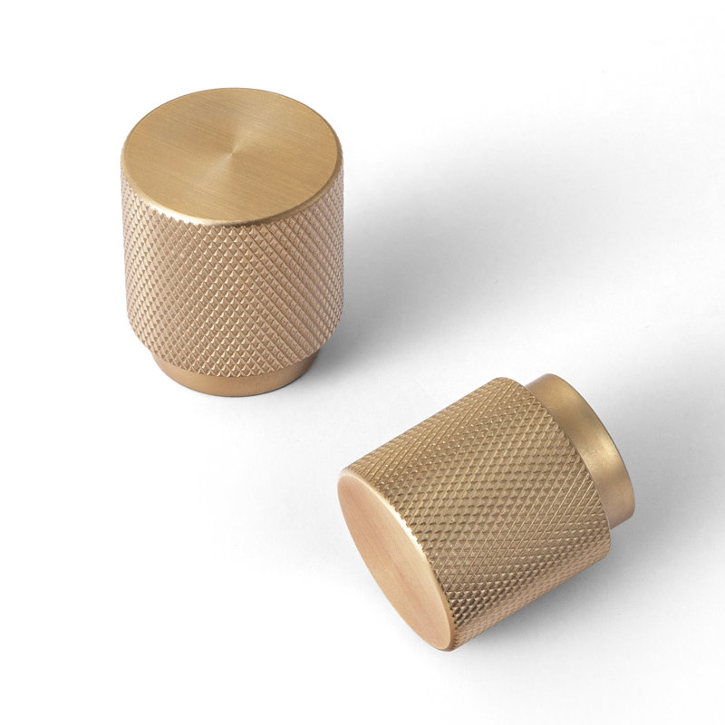 1'' Diameter Cylindrical Knob Multipack, Champagne Bronze