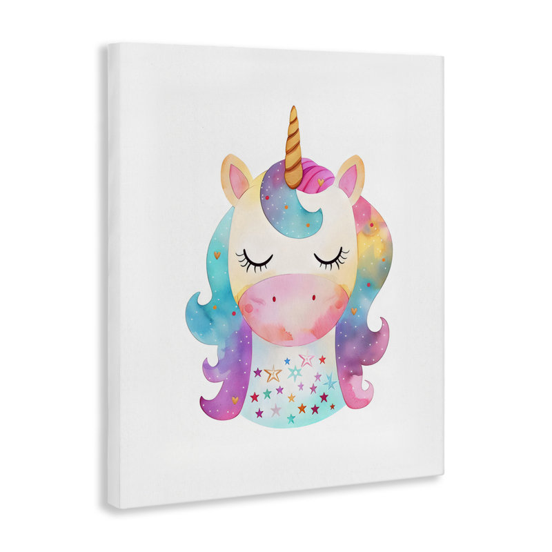 Unicorn Nursery Fantasy, toile par LSR Design Studio, H 30 po x l 24 po