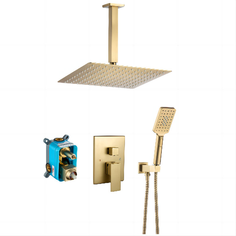 All-In-One Kit with Rough in-Valve, Golden