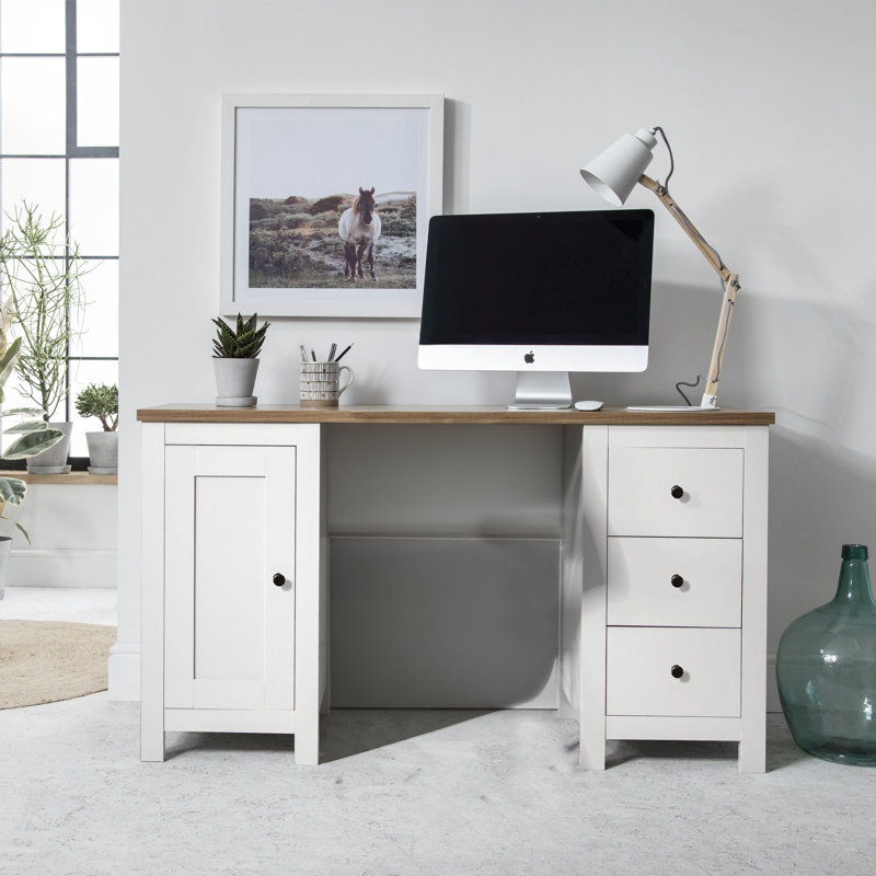 Maryhannah Computer Desk, Alabaster
