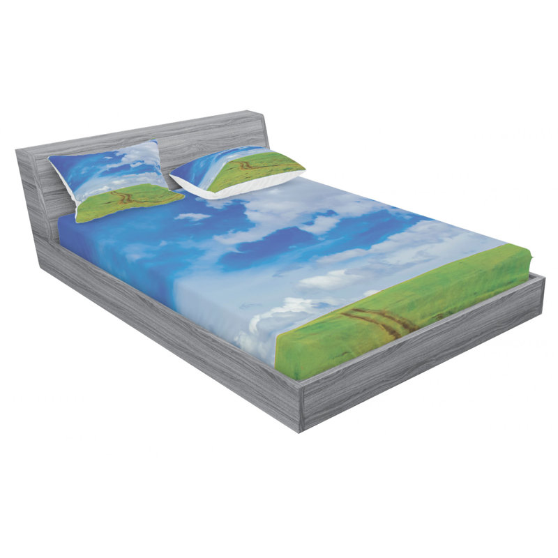 Microfiber Sheet Set, Queen Sheet Set with Fitted Sheet