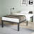 16 Inch Metal Platform Bed Frames With Wood Slat Support, Heavy Duty Mattress Foundation-677870538