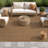 Geometric Natural/Jute Easy-Care Indoor/Outdoor Flat Woven Area Rug-483164745-472426826