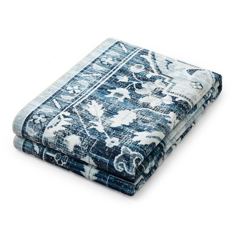 Camilla Vintage Look Shaggy Indoor / Outdoor Washable Area Rug, Rectangle 60 x 110cm