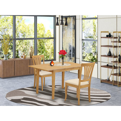 Jake-Tyler 5 - Piece Butterfly Leaf Rubberwood Solid Wood Dining Set by Gracie Oaks