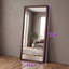 Grand miroir mural 70 po x 31 po à fixation murale pleine longueur avec faux cadre en bois
