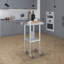 20 In. X 20 In. Stainless Steel Table With Wheels
