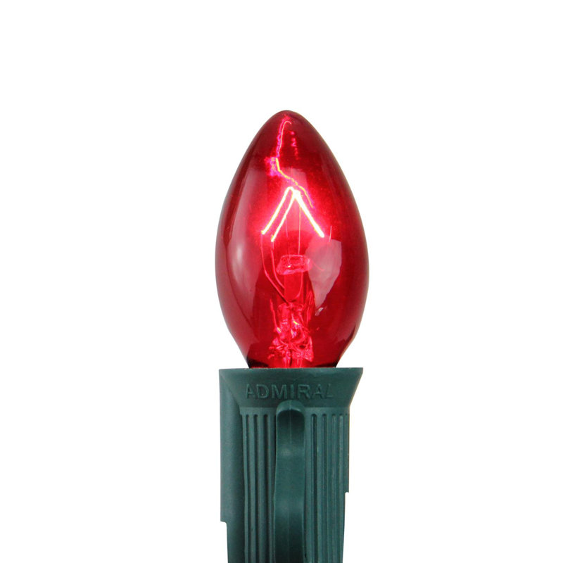 Ampoules de remplacement C7 Christmas, H 2 po x l 6 po x P 6 po, Rouge