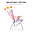 Chaise de plage rose en aluminium-926564066